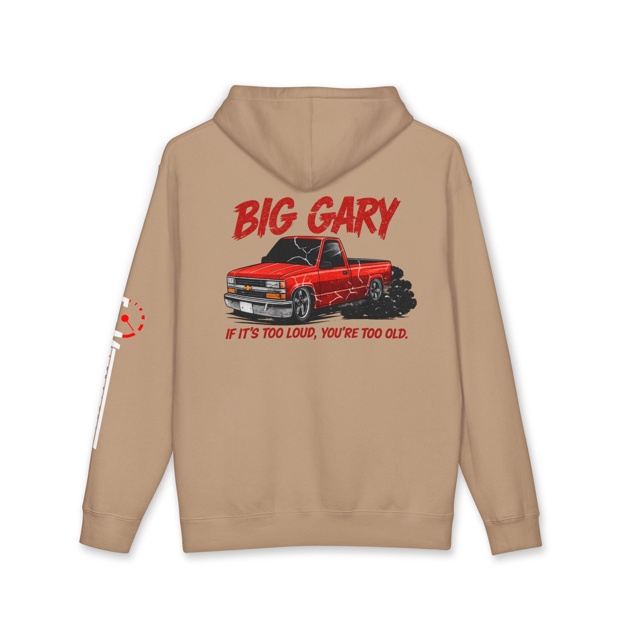 Big Gary Truck Hoodie — "If It's Too Loud, You're Too Old" Crewneck Pullover